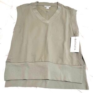Athleta Retroterry V-Neck Sweater Vest in Moss, Women’s Small, New with Tags
